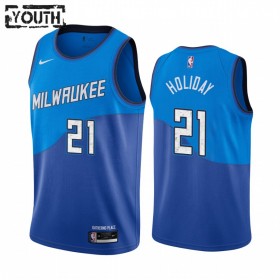 Dres Milwaukee Bucks Jrue Holiday 21 2020-21 City Edition Swingman - Dječji